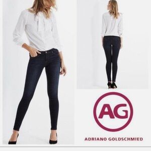 adriano goldschmied AG THE legging SUPER SKINNY Jeans JetSetter Dark $235 29R